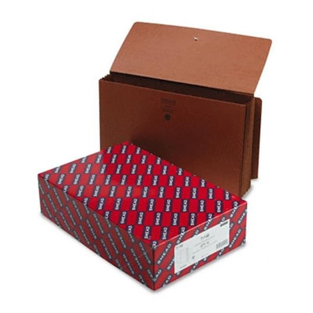 Made-To-Stick 5 1/4   Expansion End Tab Wallets  Straight Tab  Legal  Redrope  10/Box MA41220